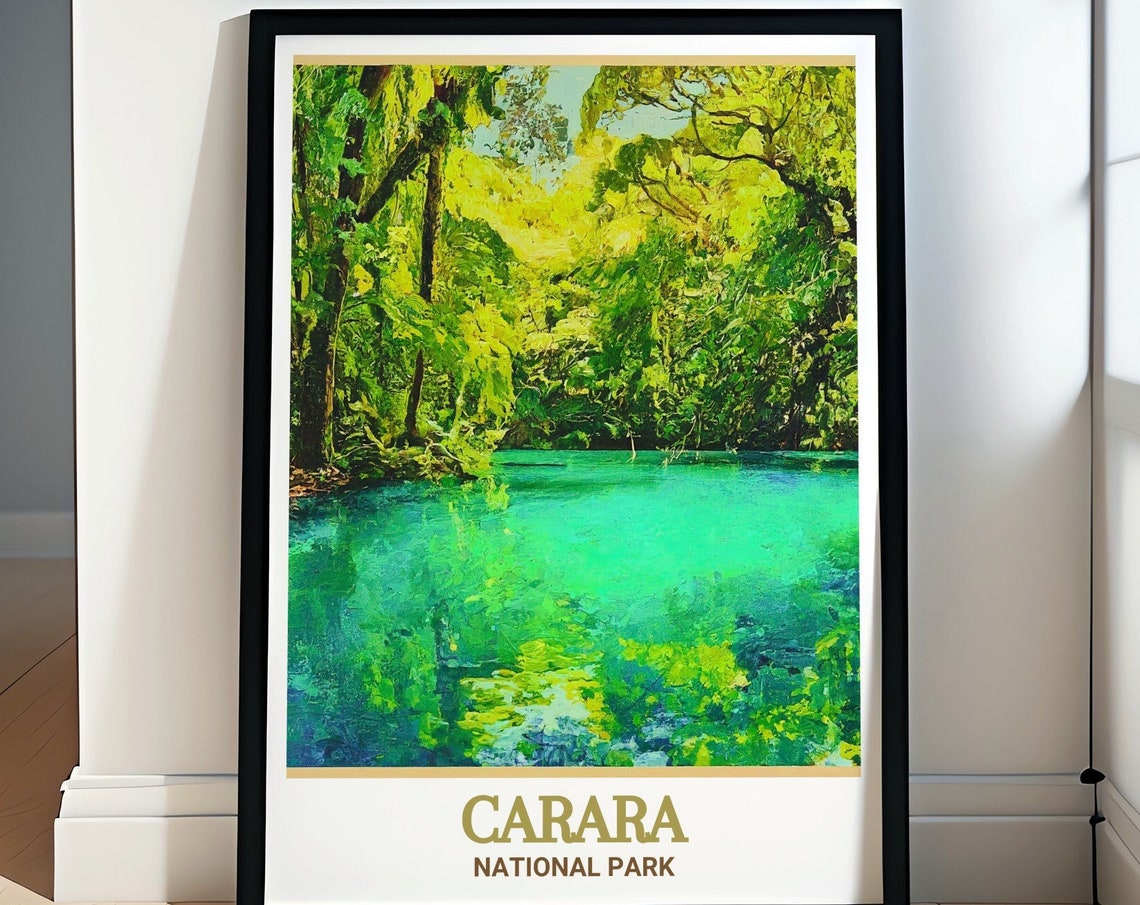 Carara National Park Travel Poster Laguna Mendrica Art Laguna Mendrica Print Laguna Mendrica Gift Carara National Park Decor