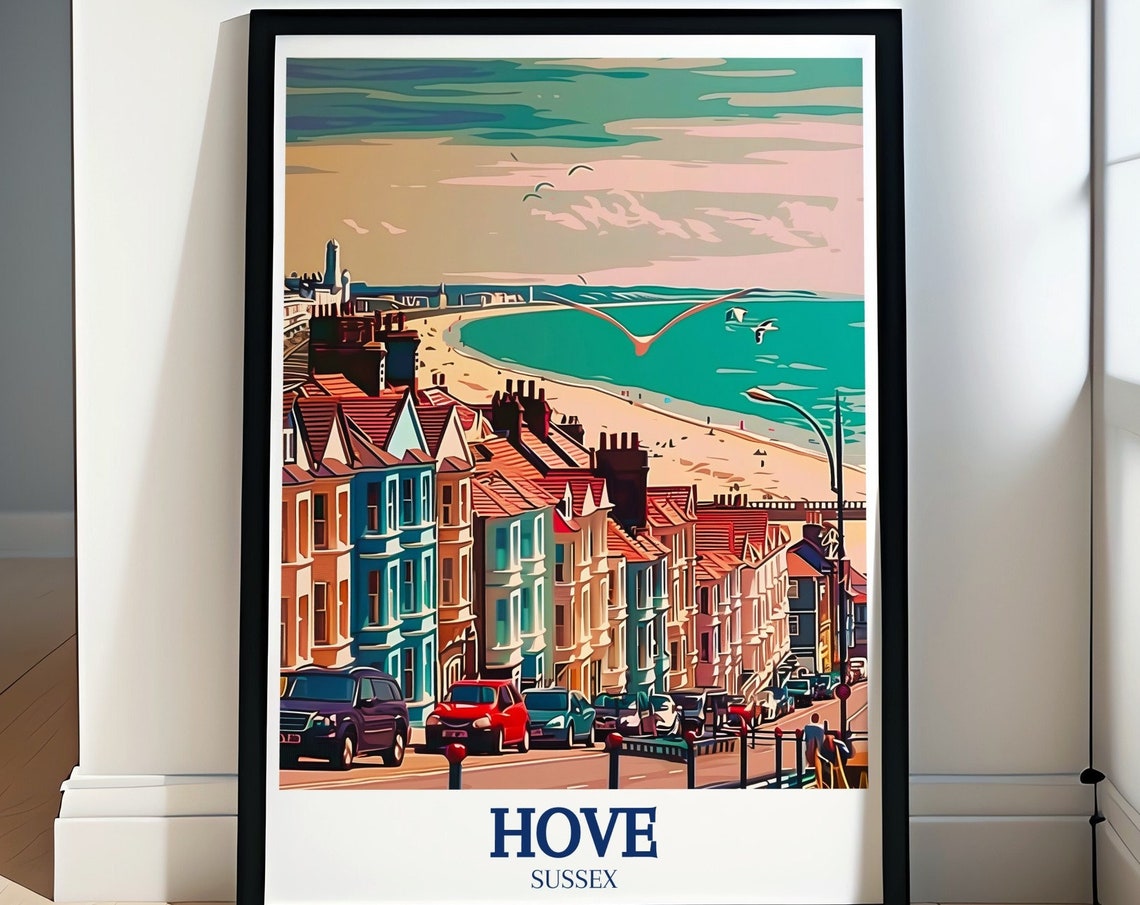 Hove Art Collection George Street Art English Channel Print George Street Wall Art Hove Travel Print