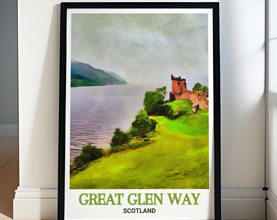 Great Glen Way Loch Ness Urquhart Castle Ruins Shoreline Poster