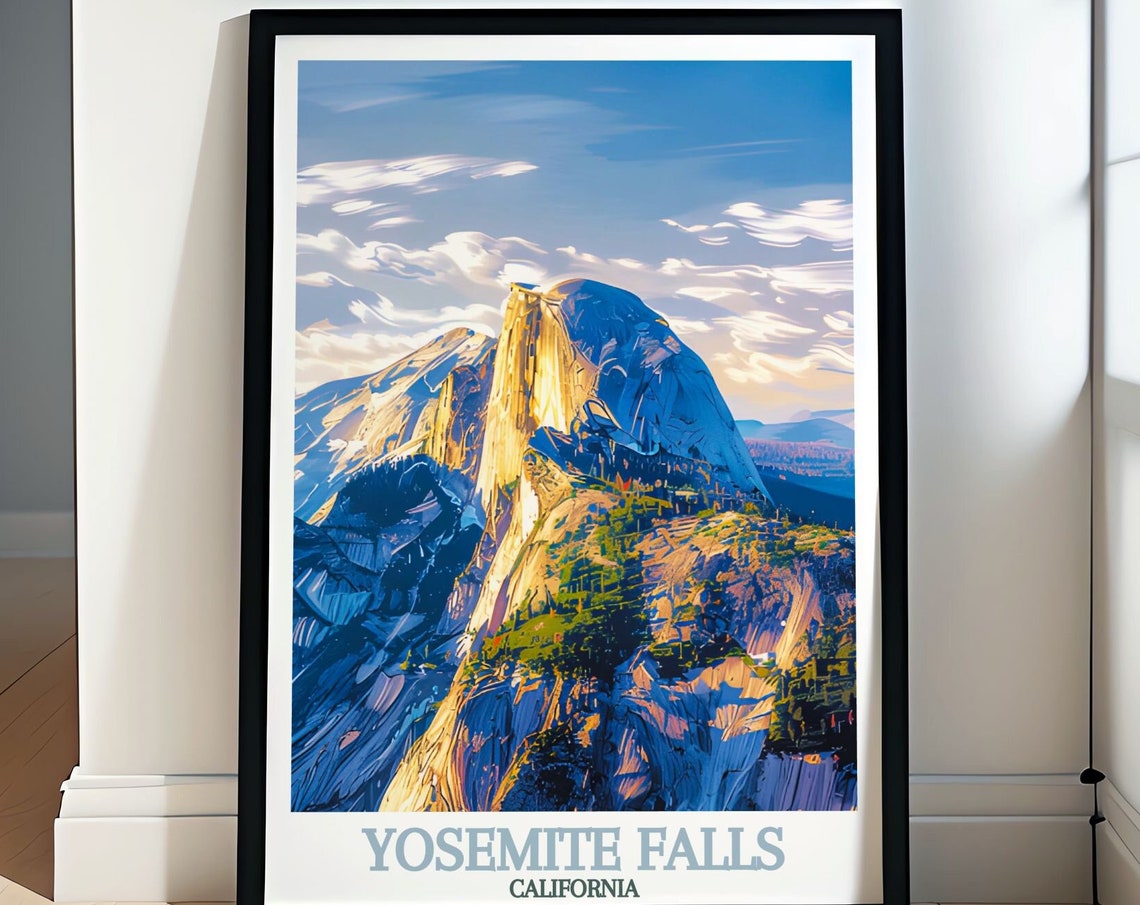 Half Dome Sunset Granite Cliffs Yosemite National Park Poster
