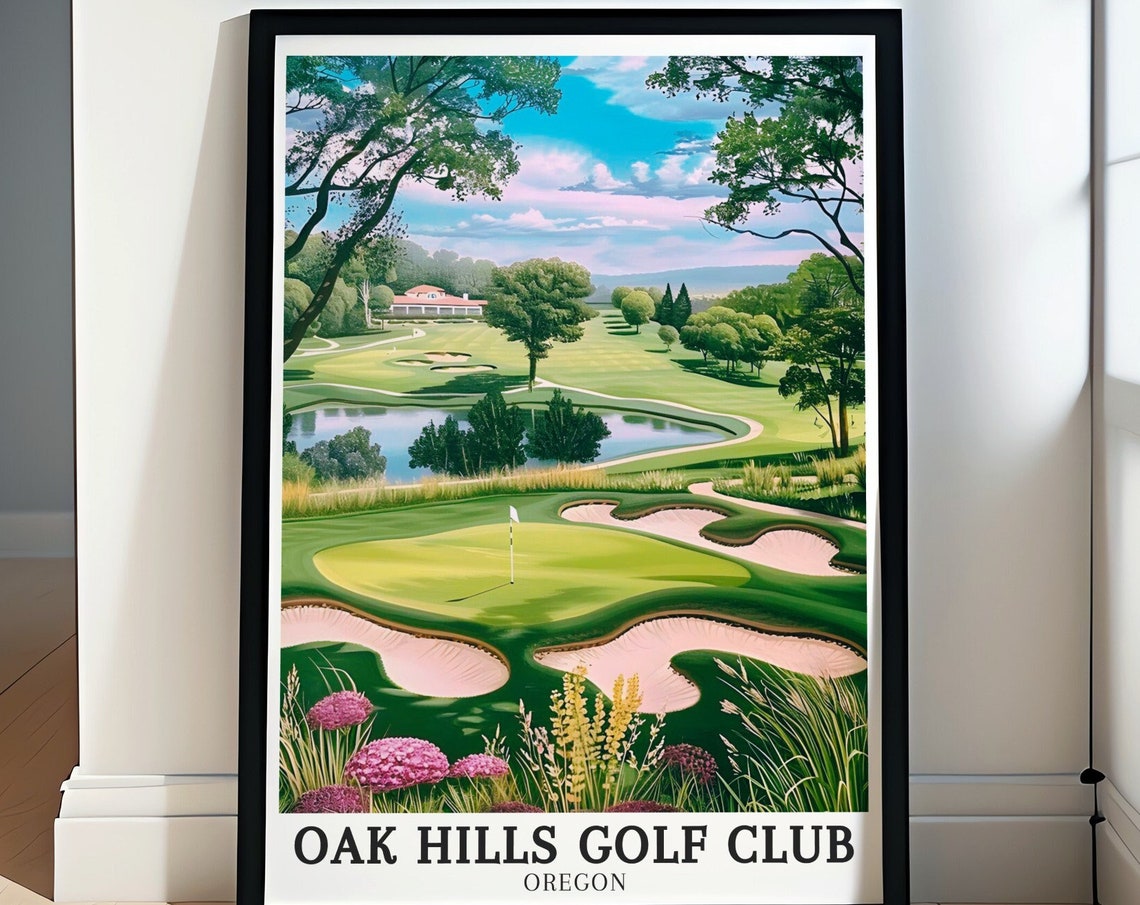 Oak Hills Golf Club Wall Art Club House Sutherlin Art Club House Sutherlin Gift Oak Hills Golf Club Print Oak Hills Golf Club Decor