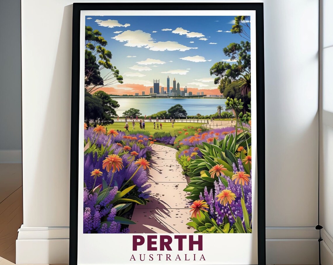 Perth Australia Kings Park Botanical Garden Wildflowers Poster