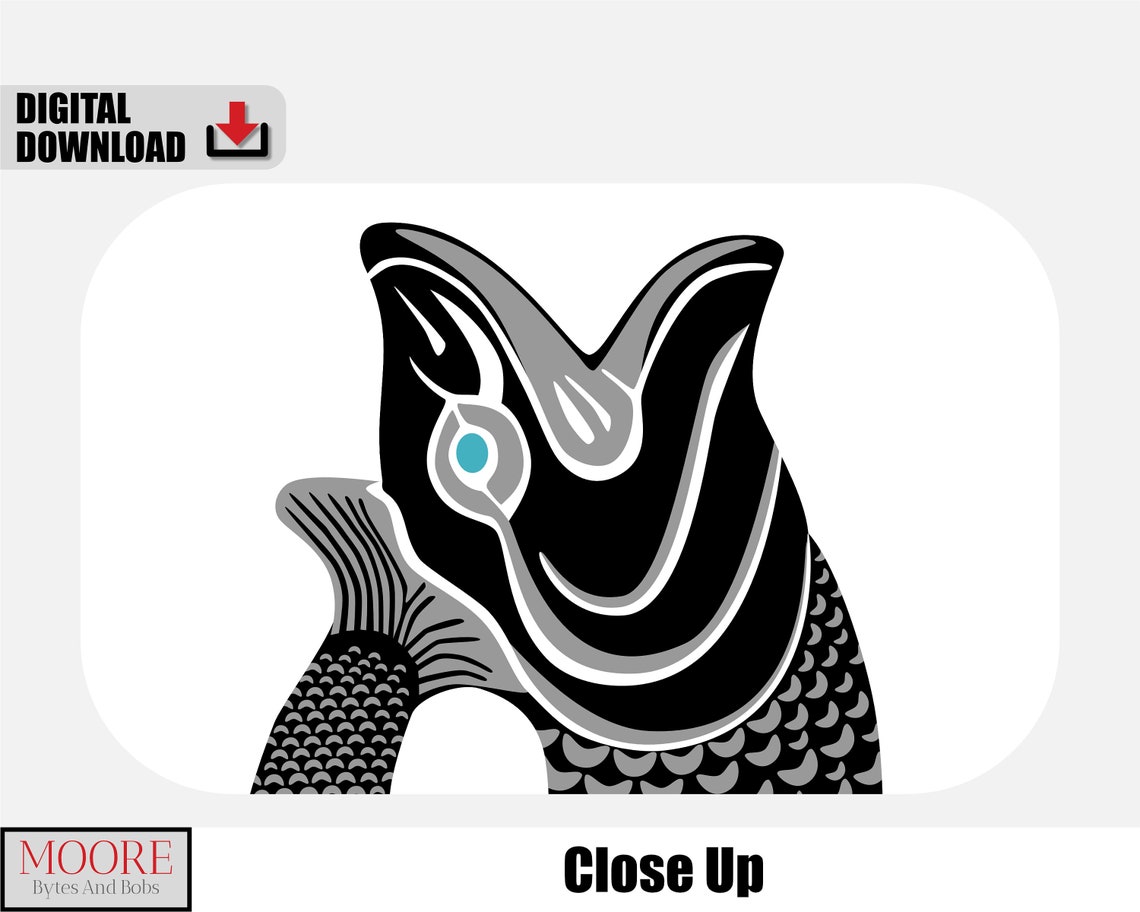Black Gluggle Jug Kitsch Fish Pitcher Retro Bar Decor Poster - Image 2