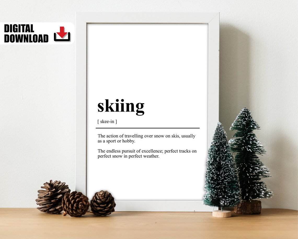 Après Ski Poster, Skiing Definition Art Print