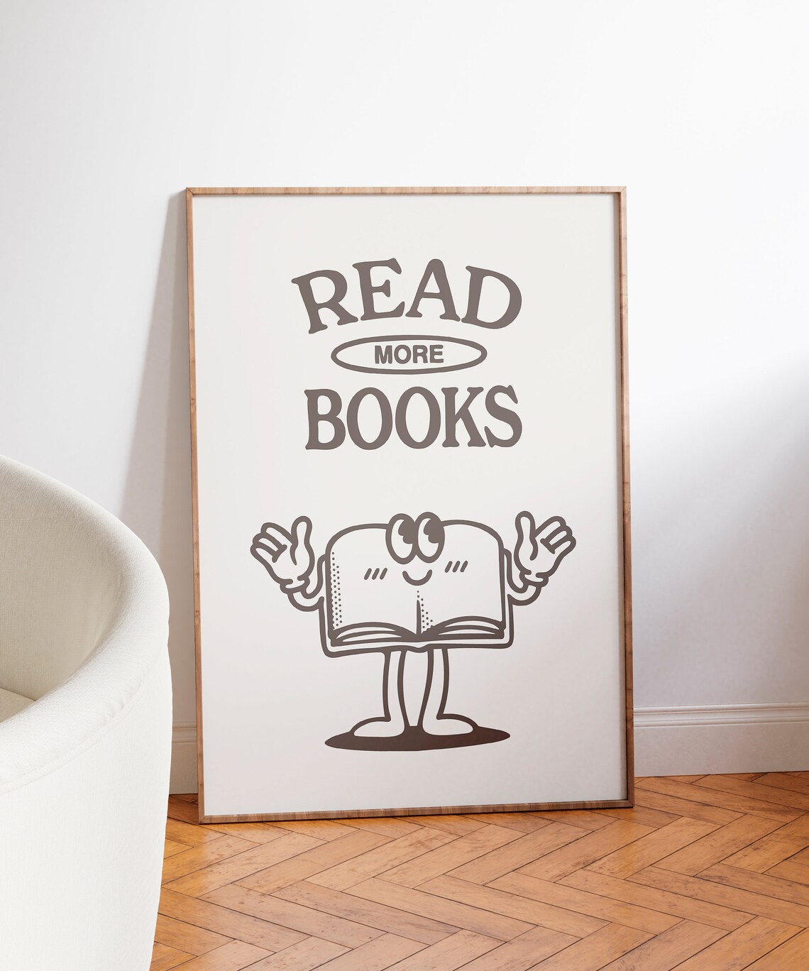 Book Lover Poster, Retro Reading Library Decor - Image 7