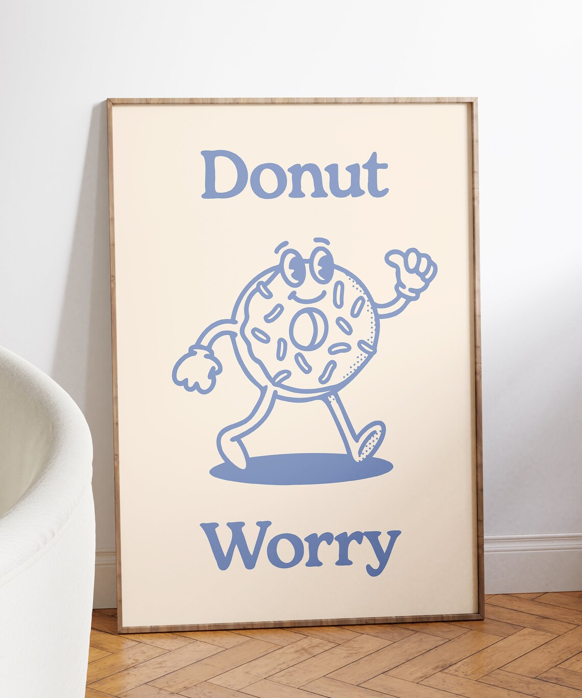 Donut Themed Retro Motivational Art Print - Image 7