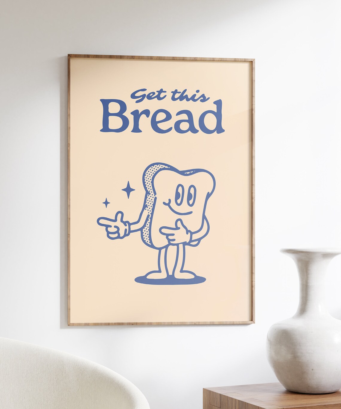Get This Bread Retro Funny Kitchen Quote Poster - Image 6
