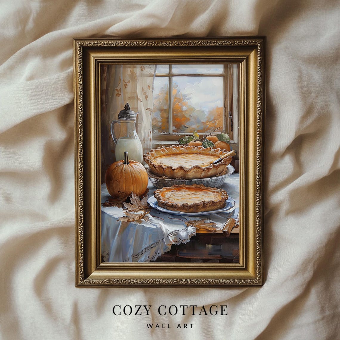 Pumpkin Pie - Vintage Still Life