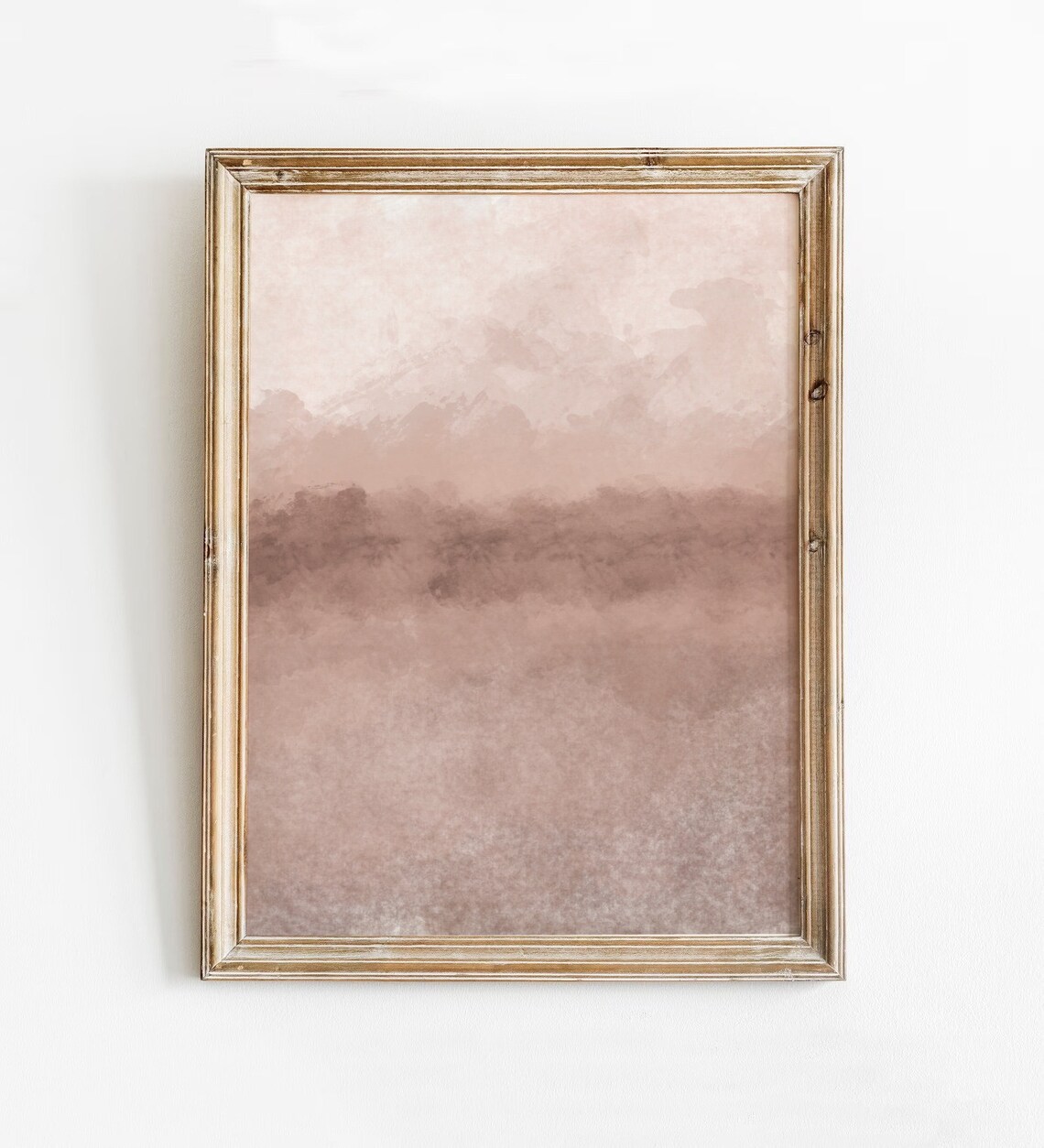 Blush Abstract Painting Print, Modern Vintage Texture
