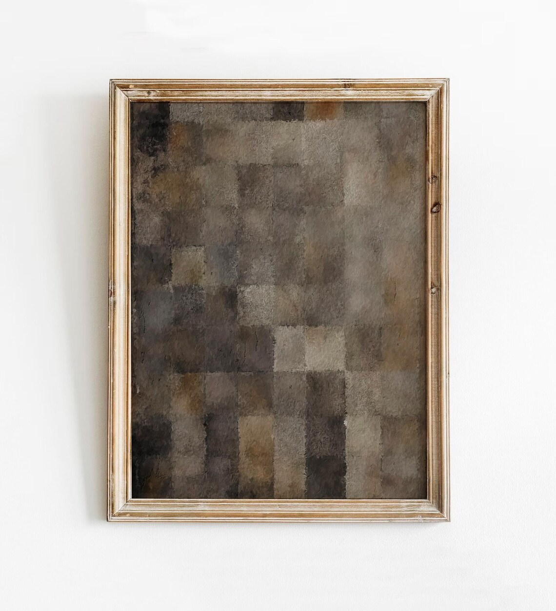 Black Abstract Print, Vintage Geometric Wall Art
