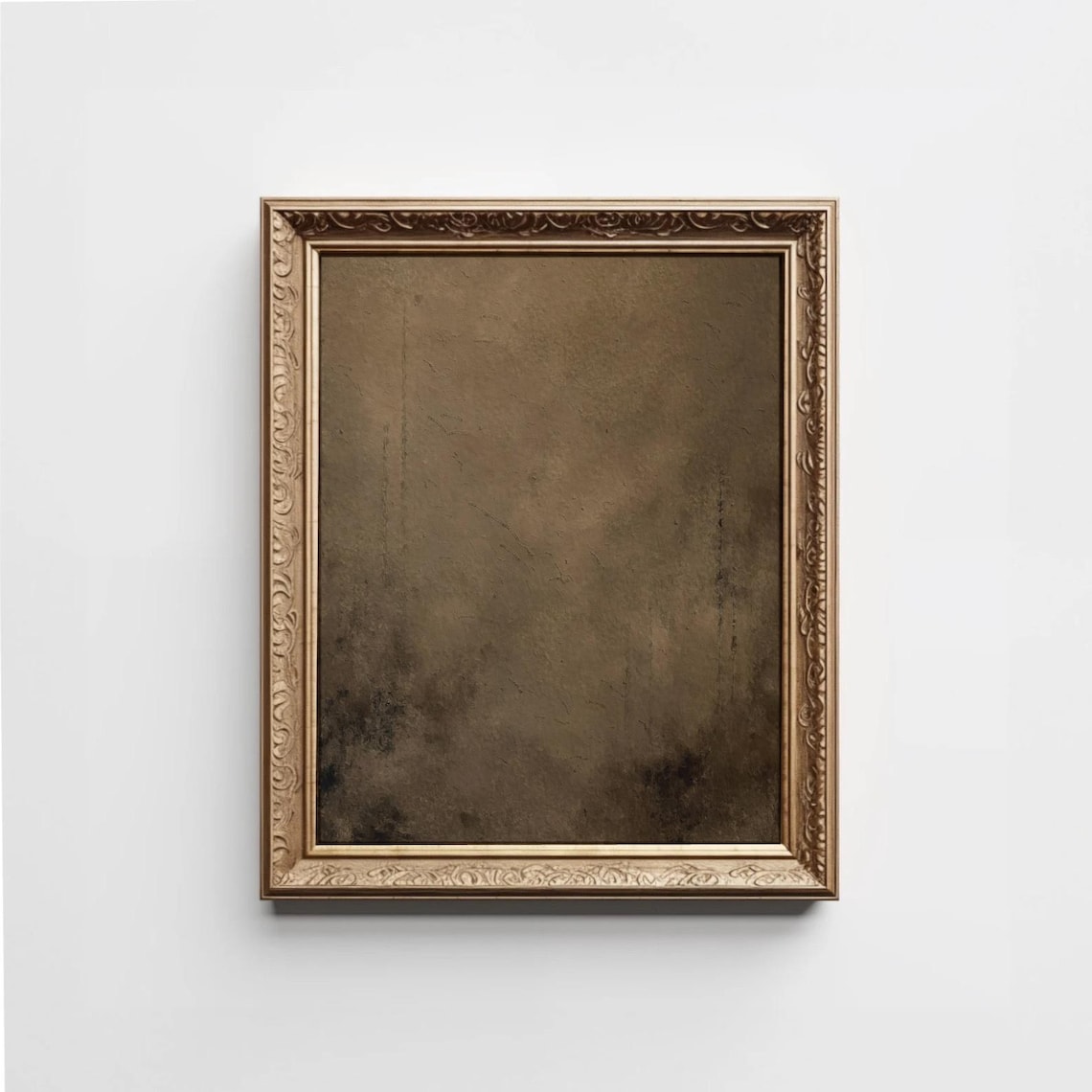 Warm Brown Abstract Print, Moody Neutral Decor