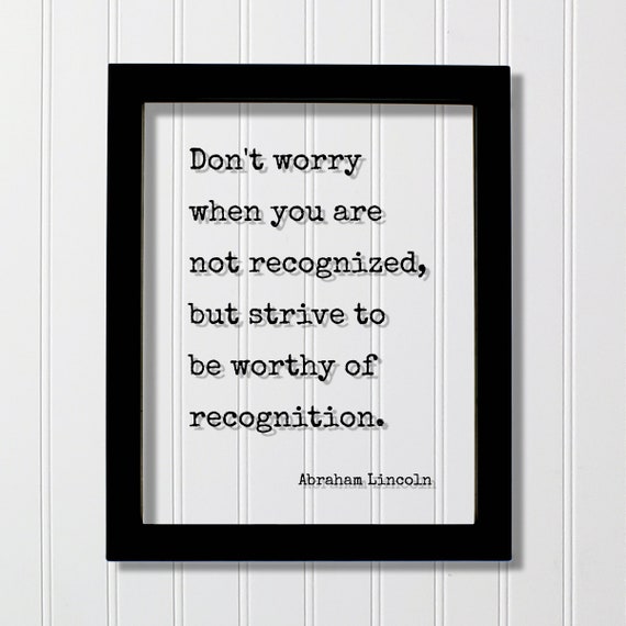Abraham Lincoln Quote Art Print, Motivational Typography