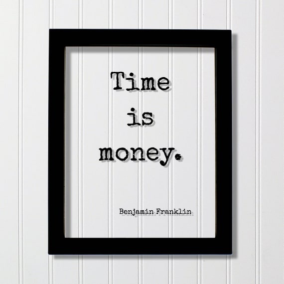 Benjamin Franklin Quote, Minimalist Wall Art Print
