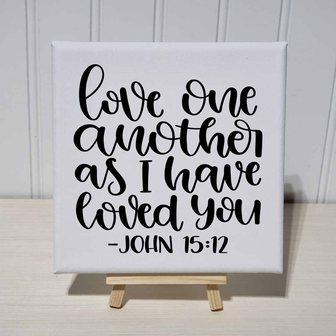 Love One Another John 15:12 Scripture Art Print
