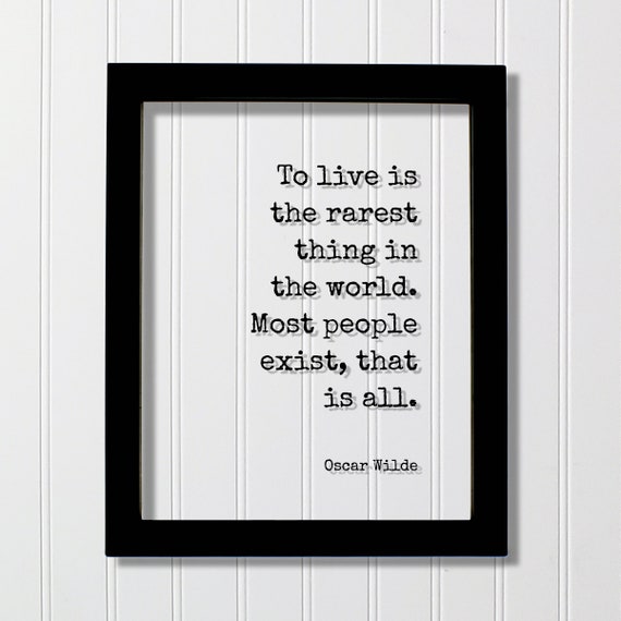 Oscar Wilde Quote Art Print, Typography Inspiration