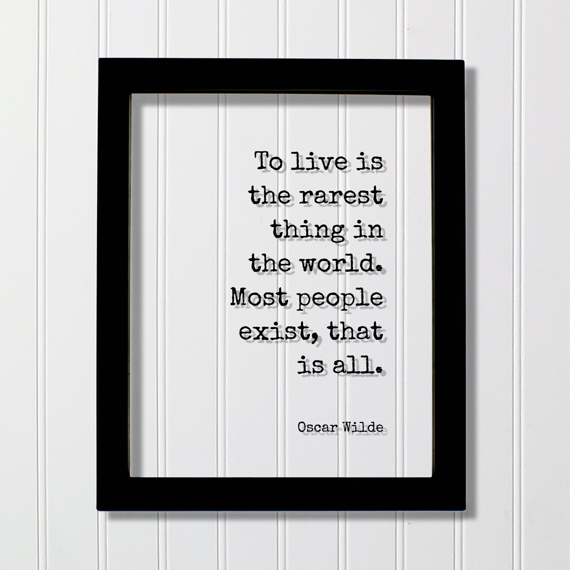 Oscar Wilde Quote Art Print, Typography Inspiration