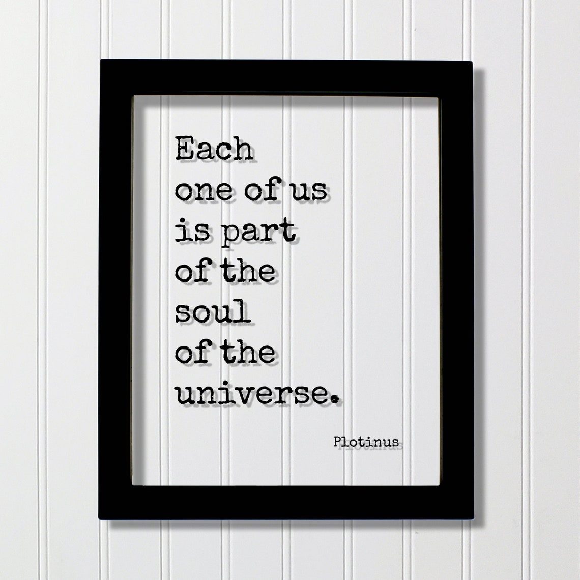 Plotinus Soul of the Universe Inspirational Wisdom Quote Poster