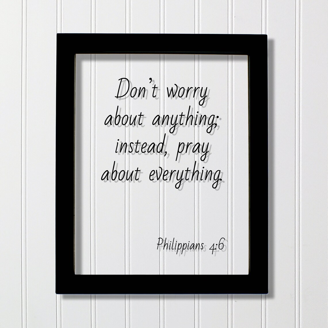 Philippians 4:6 Scripture Prayer Wall Art Print