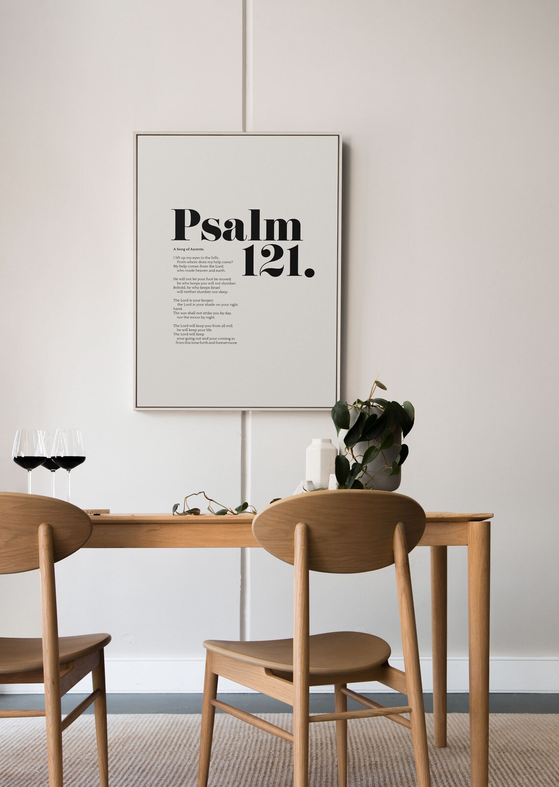 Psalm 121, Modern Christian Scripture Art Print - Image 3