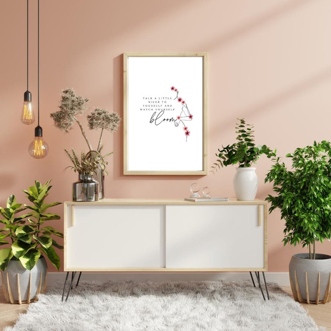 Talk A Little Nicer To Yourself And Watch Yourself Bloom Poster - Image 2
