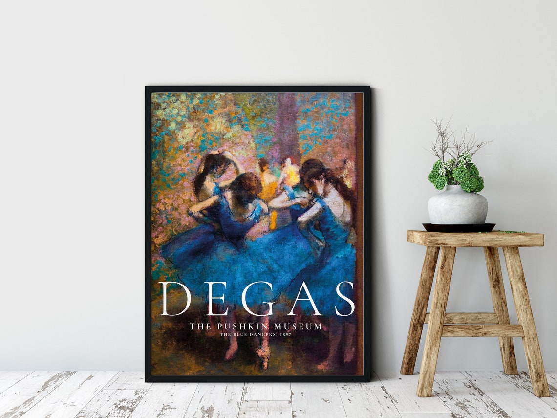 Edgar Degas The Blue Dancers, Ballet Poster