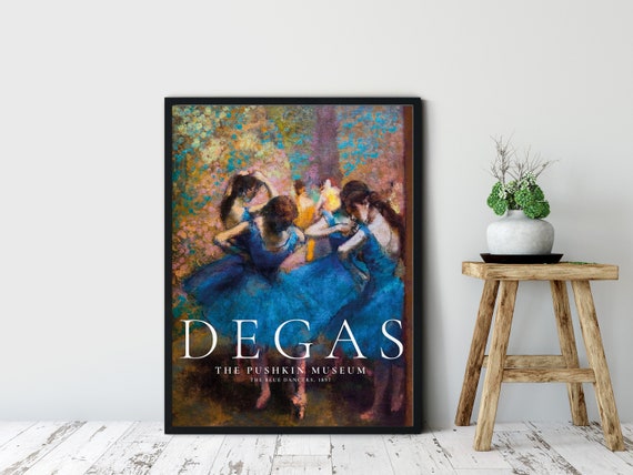 Edgar Degas The Blue Dancers, Ballet Poster