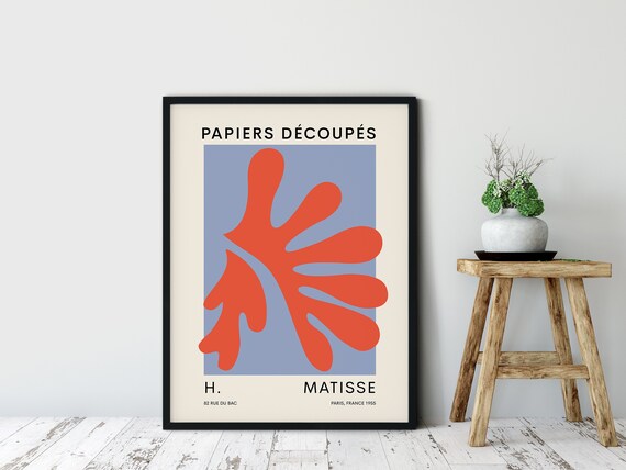 Matisse Papiers Decoupes France Exhibition Poster