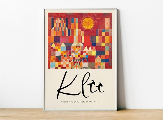 Paul Klee Exhibition Poster, Castle And Sun