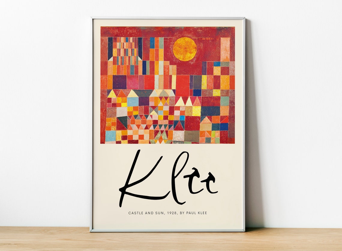 Paul Klee Exhibition Poster, Castle And Sun