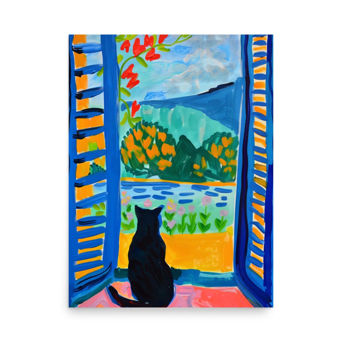 Matisse Cat Poster, Fauvism Modern Wall Art Print - Image 4
