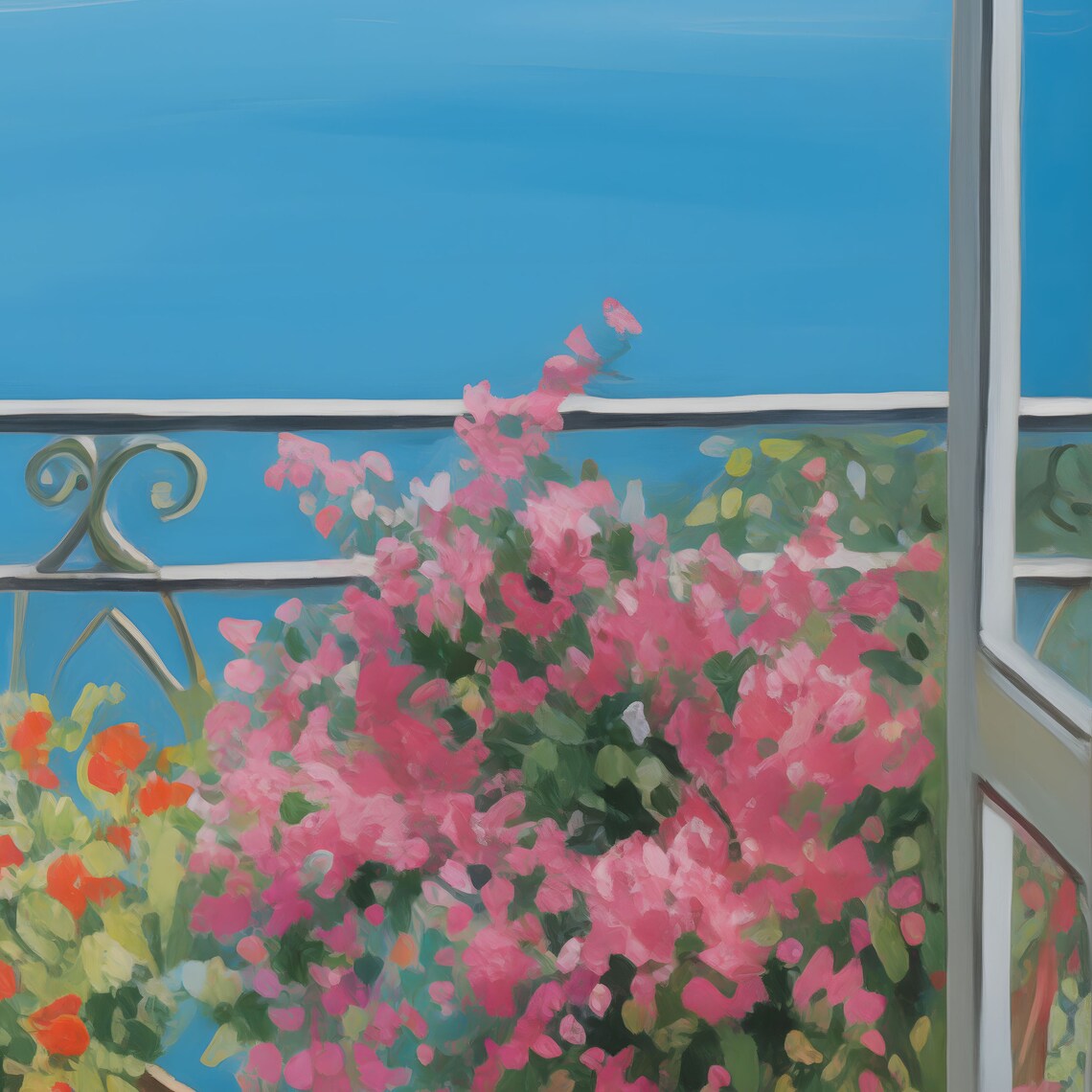 Matisse Open Window Lago Di Como Art Print - Image 3