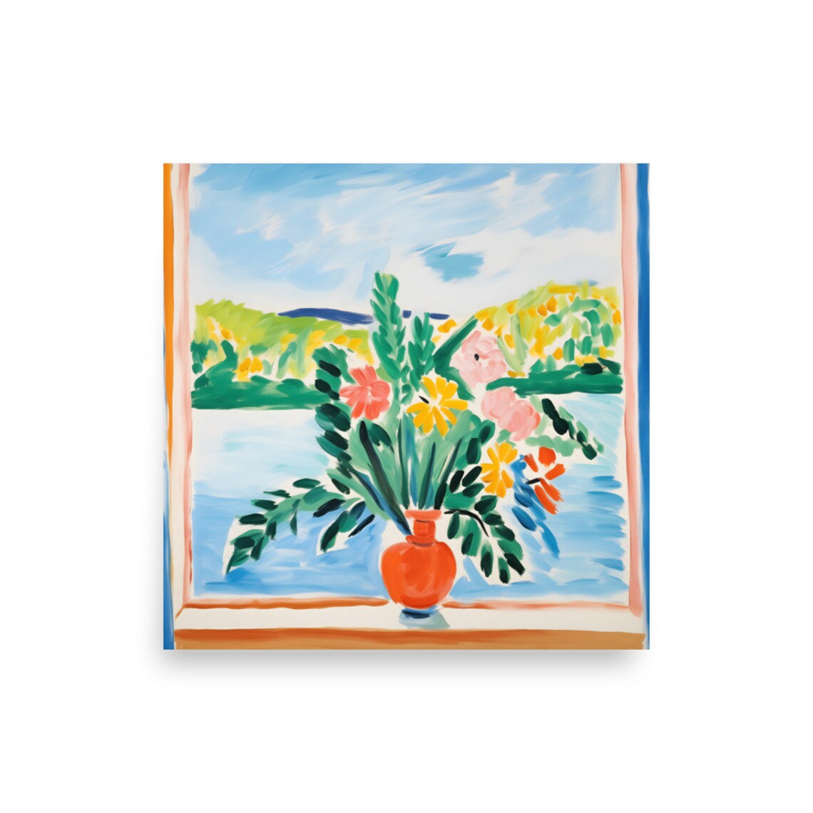 Henri Matisse Open Window Floral Art Print - Image 2