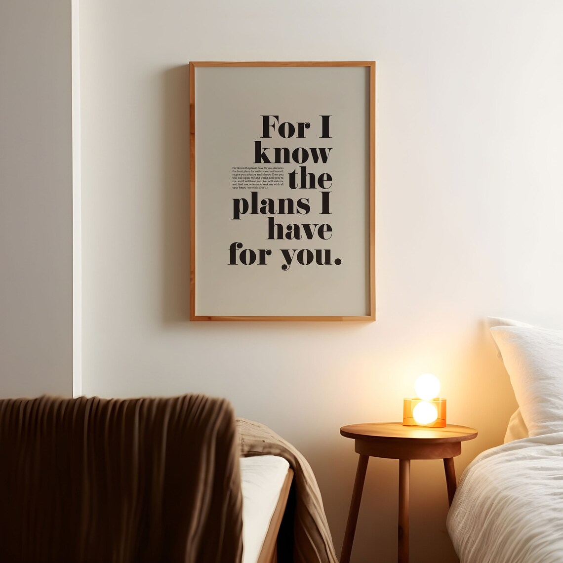 Jeremiah 29:11 Scripture Art, Christian Wall Print - Image 2