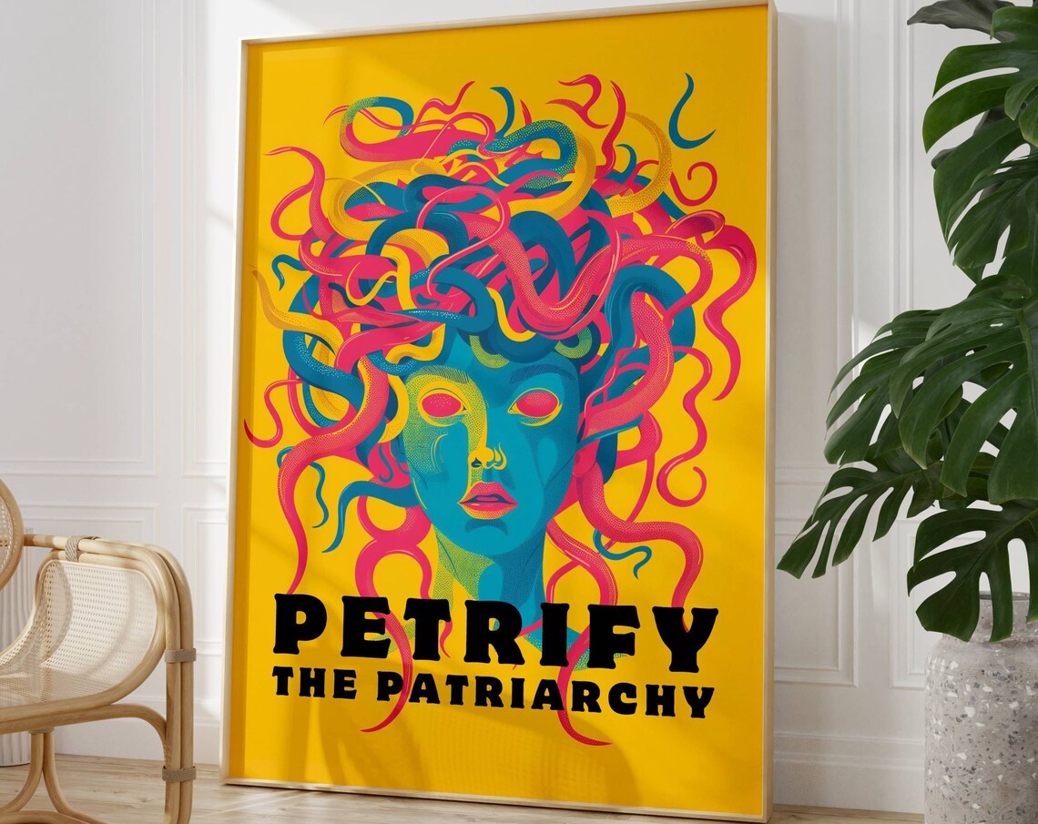 Medusa Feminist Art Print, Witchy Wall Art - Image 4