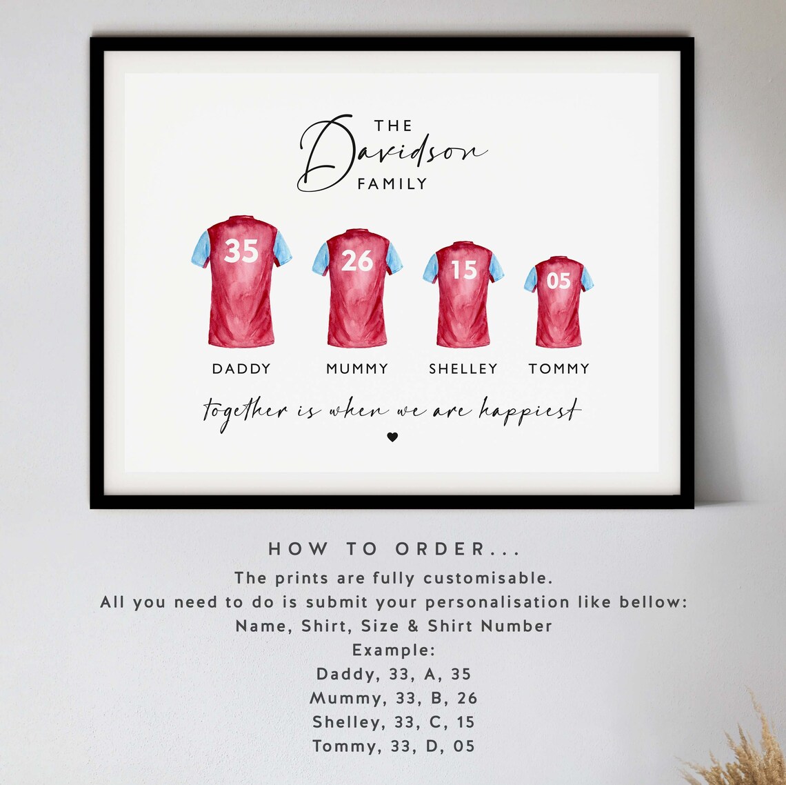 Football Shirt Print, Fathers Day Gift - Image 9