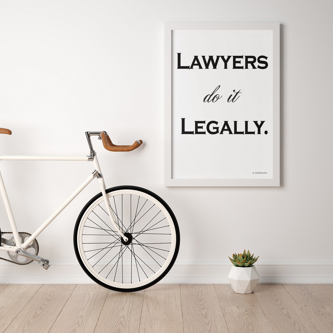 Lawyers Do It Legally Funny Lawyer Gift Office Wall Decor Poster - Image 2