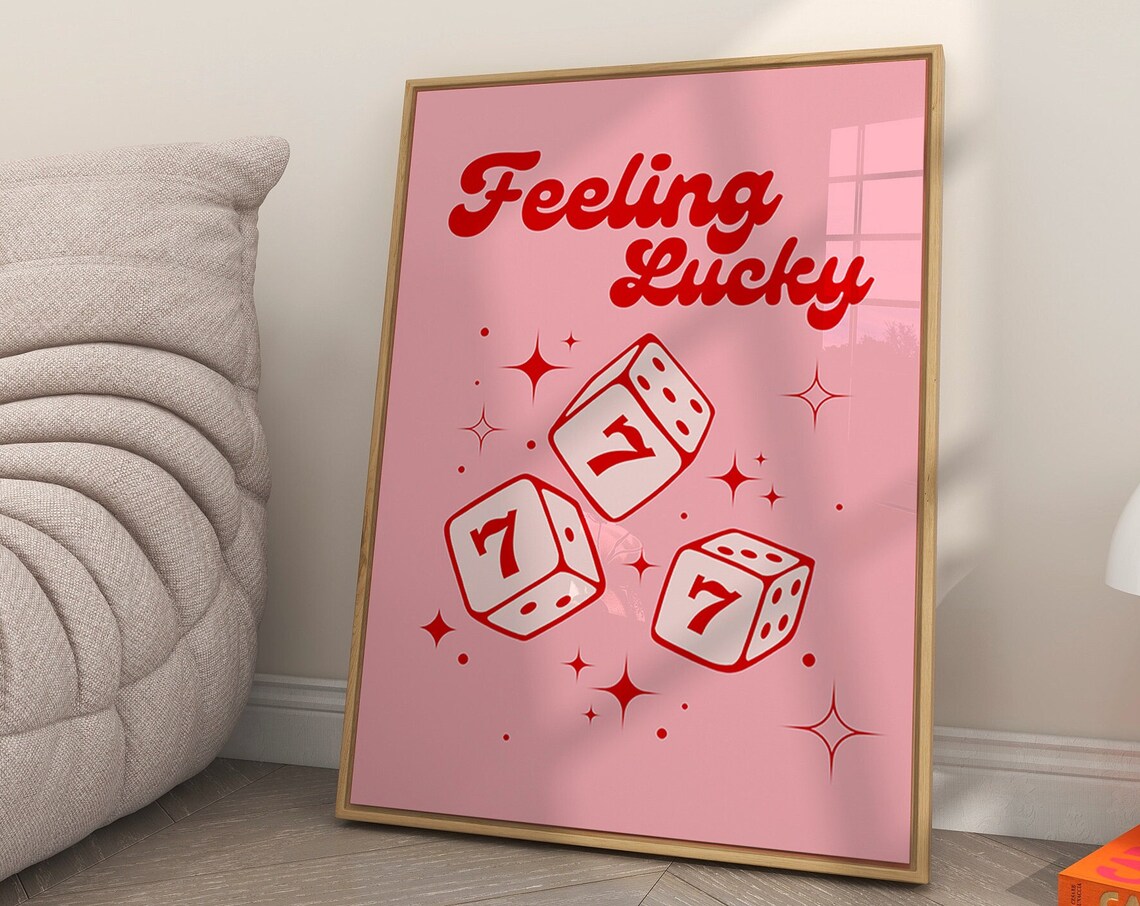Feeling Lucky 777 Aesthetic Apartment Art Print - Image 2