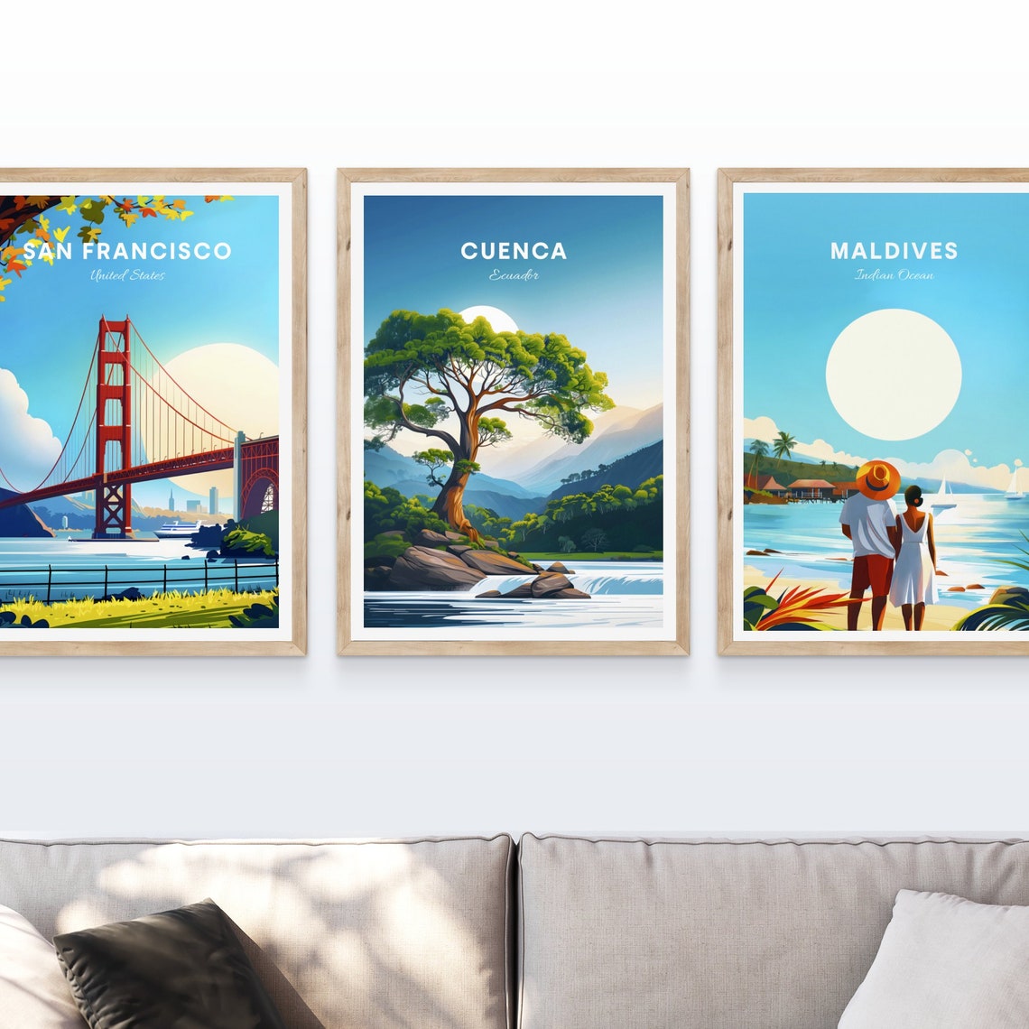 Cuenca Travel Print Ecuador Wall Art Cuenca Poster Azuay Poster Personalized Gift Poster Minimalist Poster Wedding Gift - Image 4