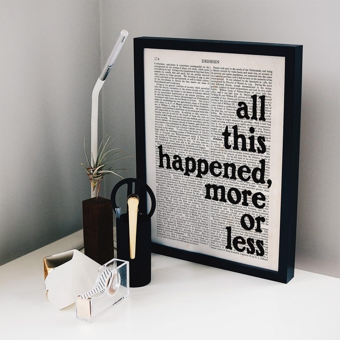 Kurt Vonnegut All This Happened More Or Less Slaughterhouse Print - Image 2