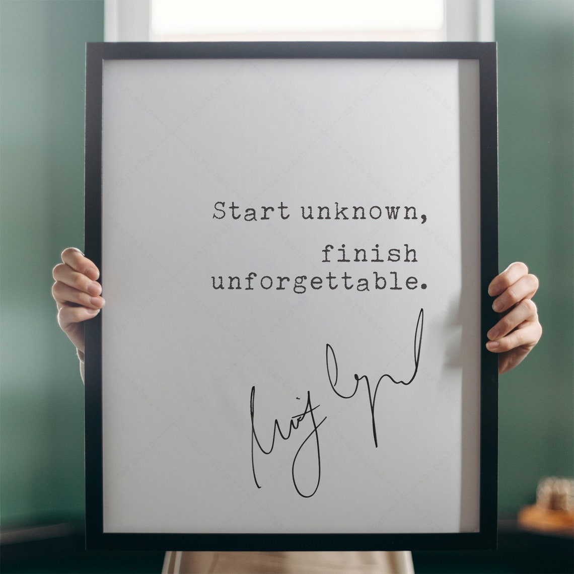 Misty Copeland Start Unknown Finish Unforgettable Quote Print Wall Art - Image 3