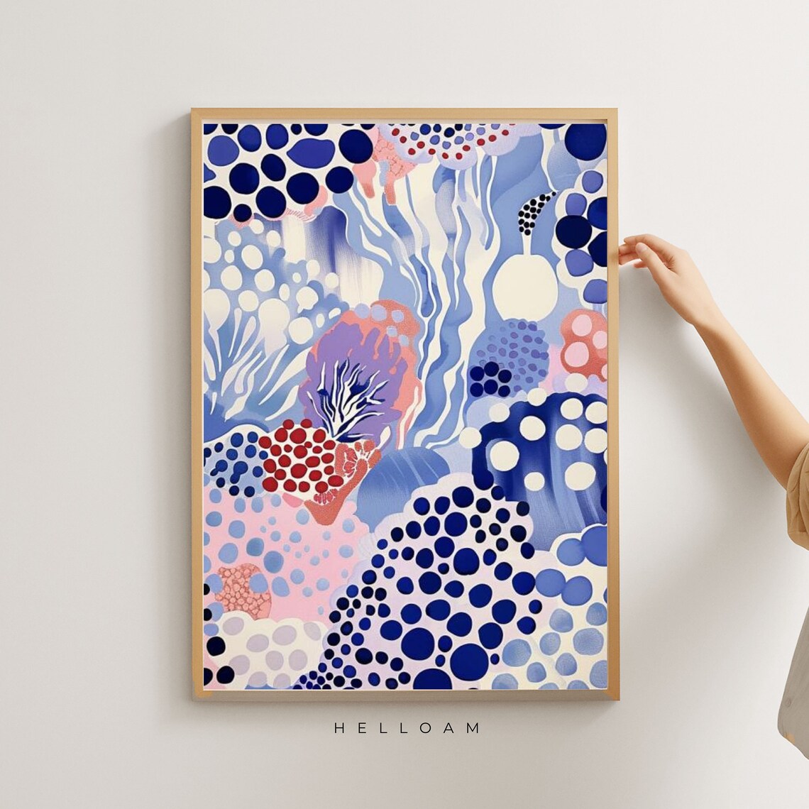 Japanese Abstract Exhibition Poster, Japandi Wall Art Print - Image 4