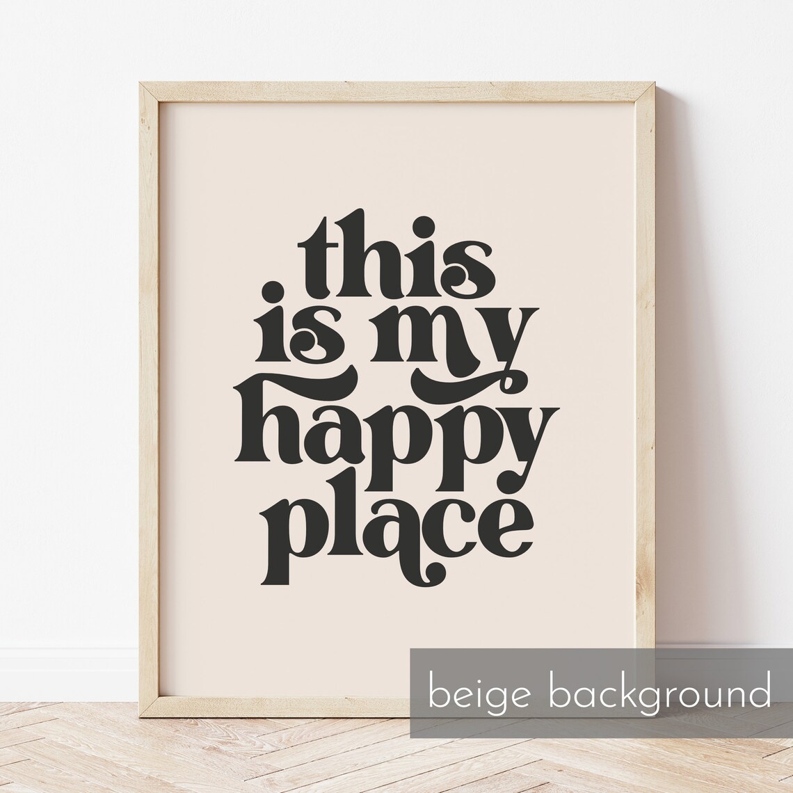 This Is My Happy Place Quote Poster, Minimalist - Image 2