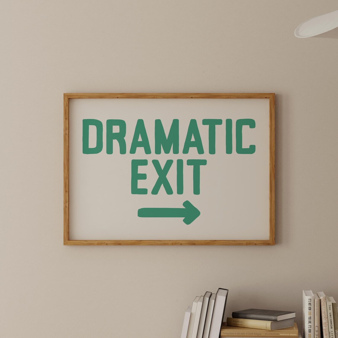 Dramatic Exit Hallway Entryway Welcome Art Print