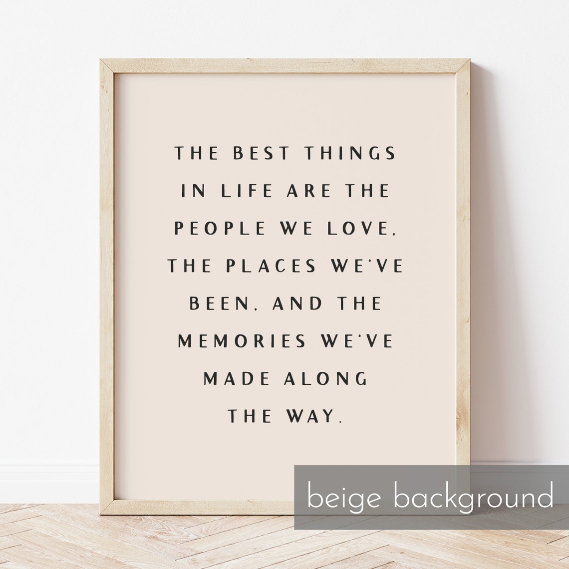 The Best Things in Life Minimalist Serif Quote Typography Poster - Image 2