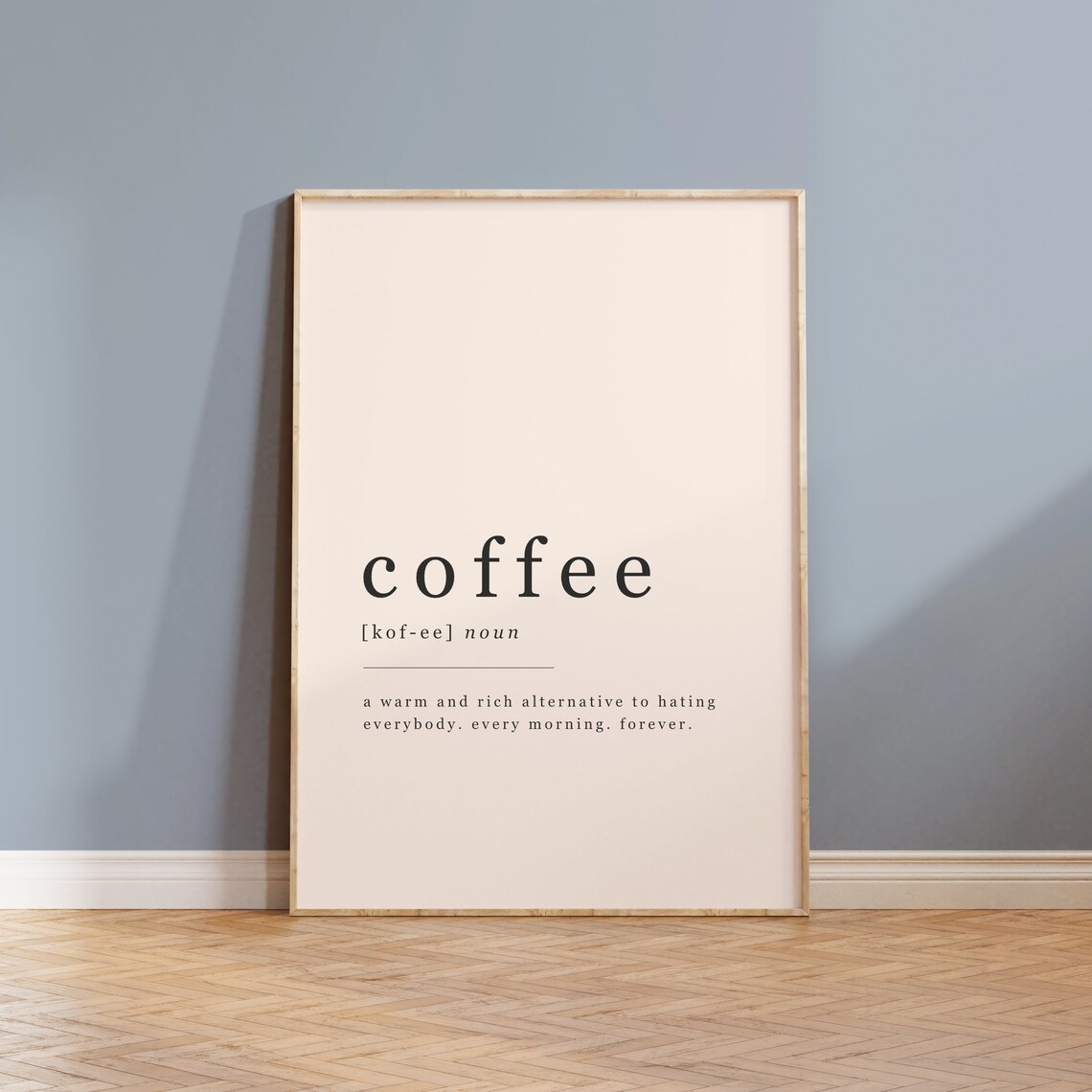 Coffee Definition Art Print, Kitchen Coffee Corner - Image 4
