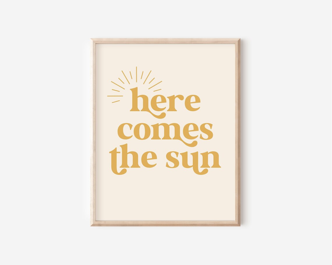 Here Comes The Sun Art Print, Boho Summer Nursery - Image 3