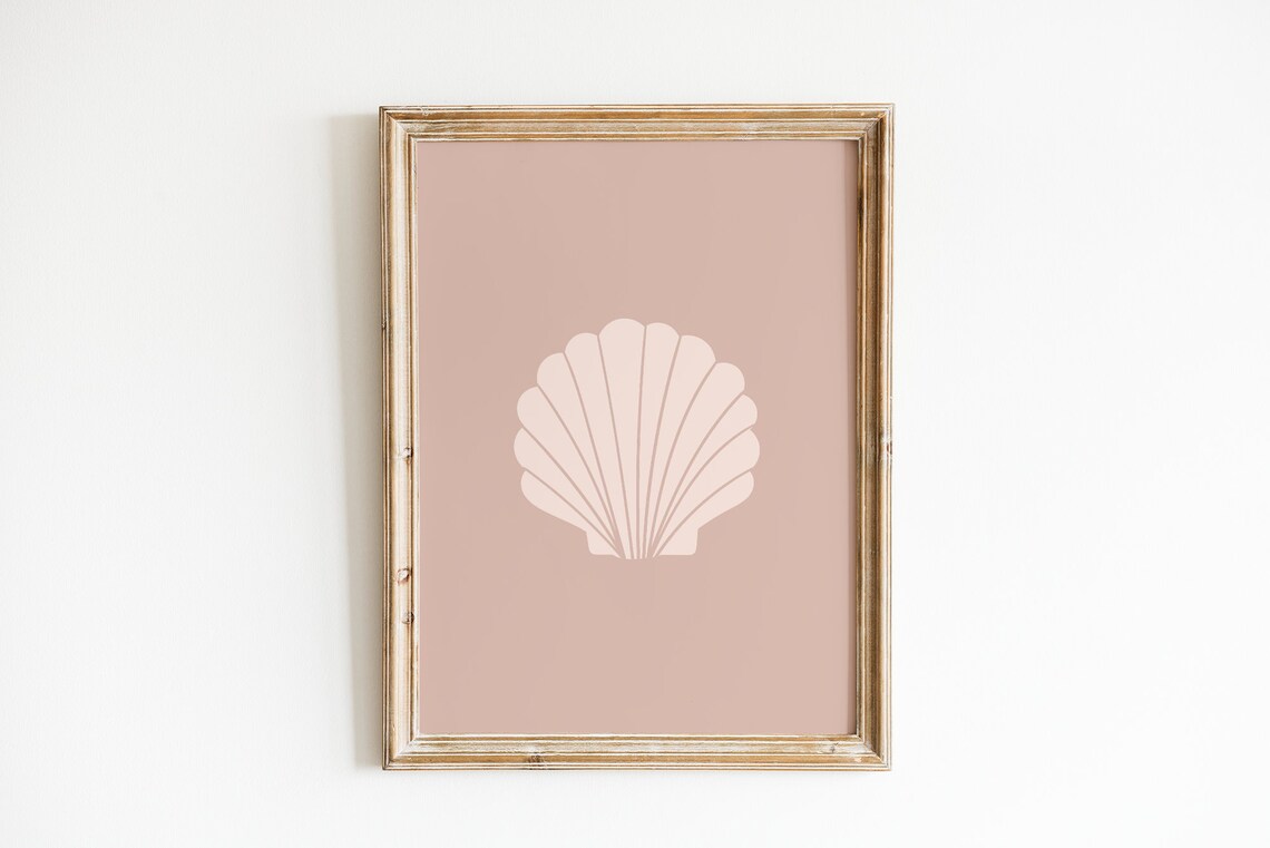 Sea Shell Art Print, Boho Danish Pastel Nursery Decor - Image 4