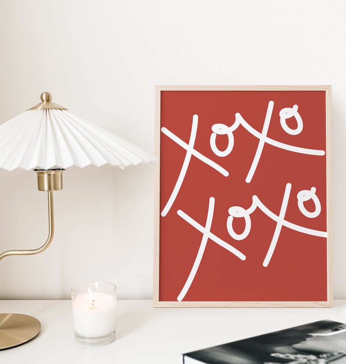 Xoxo Valentines Day Wall Art Print, Minimal Decor - Image 2
