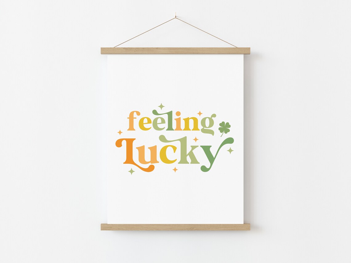 Feeling Lucky Boho St. Patrick's Day Poster Print - Image 2