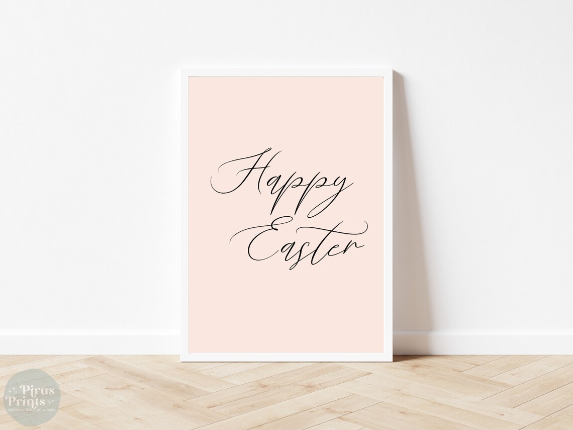 Easter Sign, Happy Easter Decorations Art Print - Image 2